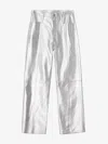 House Of Dagmar Loose Fit Trousers In Silver