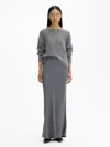 House Of Dagmar Maxi Skirt In Charcoal Grey