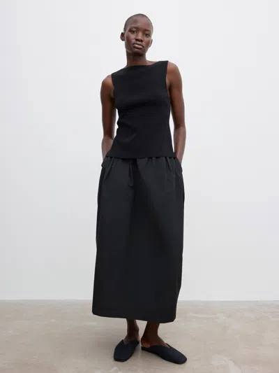 House Of Dagmar Open Back Top In Black