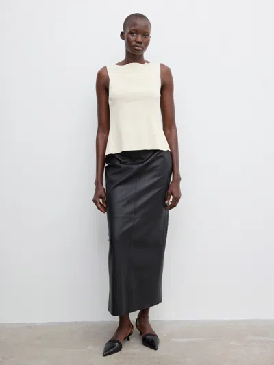 House Of Dagmar Open Back Top In White Peach