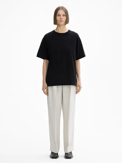 House Of Dagmar Oversized Cotton Tee In Black