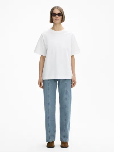 House Of Dagmar Oversized Cotton Tee In White