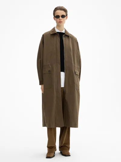 House Of Dagmar Oversized Parka In Cardamom Brown