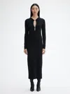 House Of Dagmar Pearl Button Dress In Black