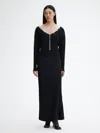 House Of Dagmar Pearl Button Top In Black
