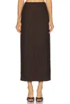 House Of Dagmar Pencil Maxi Skirt In Brown
