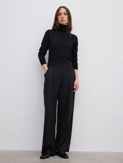 House Of Dagmar Relaxed Suit Trouser In Black