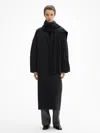 House Of Dagmar Ribbed Scarf In Graphite Grey
