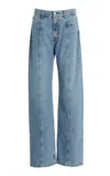 House Of Dagmar Rigid High-rise Wide-leg Jeans In Blue