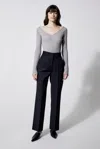 House Of Dagmar Rose Wool Trousers In Black
