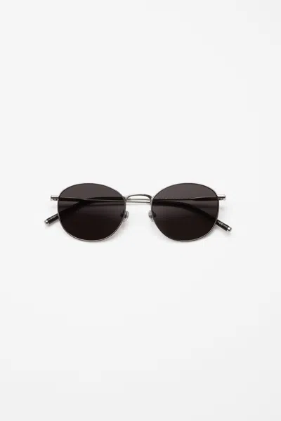 House Of Dagmar Rounded Sunglasses In Silver
