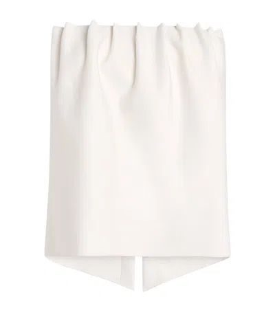 House Of Dagmar Ruched Sleeveless Top In White