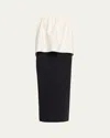 House Of Dagmar Ruched Tube Dress In Black
