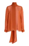 House Of Dagmar Scarf Top In Orange