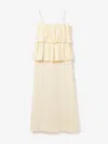 House Of Dagmar Sculpted Strap Dress In Cream White