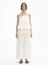 House Of Dagmar Sculpted Strap Top In White