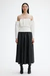 House Of Dagmar Sculpted Top In White