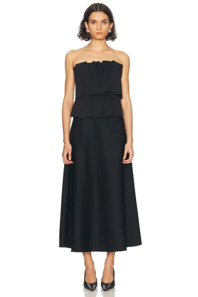 House Of Dagmar Sculpted Tube Dress In Black