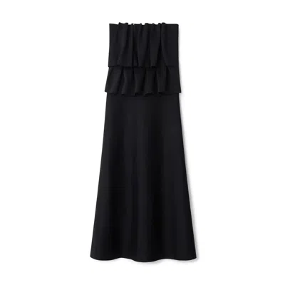 House Of Dagmar Sculpted Tube Dress In Black