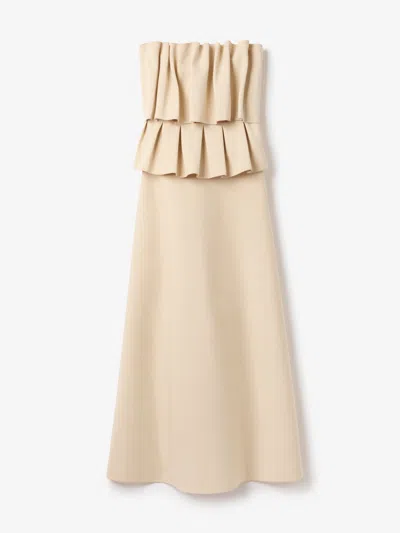 House Of Dagmar Sculpted Tube Dress In Buttercream Yellow