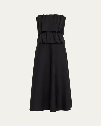 House Of Dagmar Sculpted Tube Dress In Black