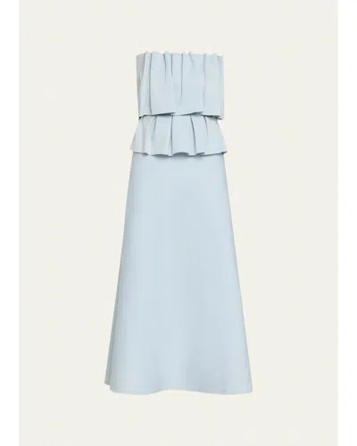 House Of Dagmar Sculpted Tube Midi Dress In Dove Blue