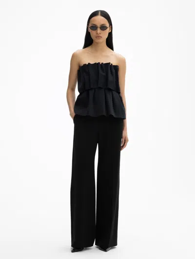 House Of Dagmar Sculpted Tube Top In Black