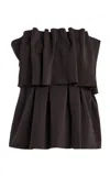 House Of Dagmar Sculpted Tube Top In Brown