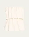 House Of Dagmar Sculpted Tube Top In White