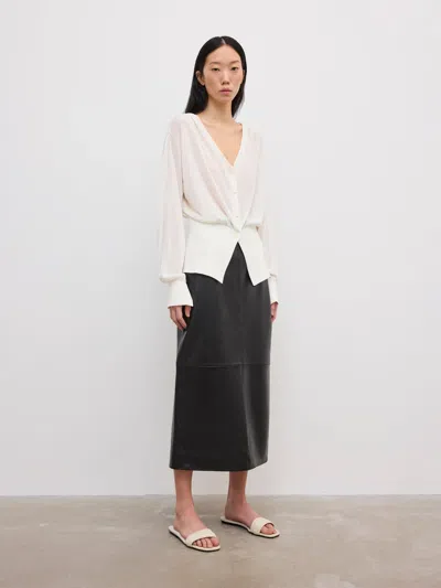 House Of Dagmar Sheer Knit Cardigan |  | White | Size S | 79% Viscose 21% Nylon