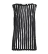 House Of Dagmar Sheer Stripe Blouse In Black