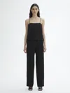 House Of Dagmar Shiny Strap Top In Black