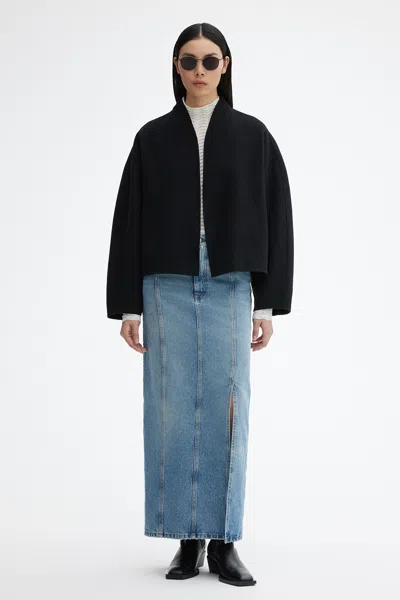 House Of Dagmar Short Doublé Jacket In Black