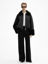 House Of Dagmar Short Shearling In Black