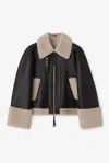 House Of Dagmar Short Shearling In Black