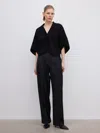 House Of Dagmar Short Wool Bea Cardigan In Black
