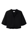 House Of Dagmar Short Wool Cardigan In Black