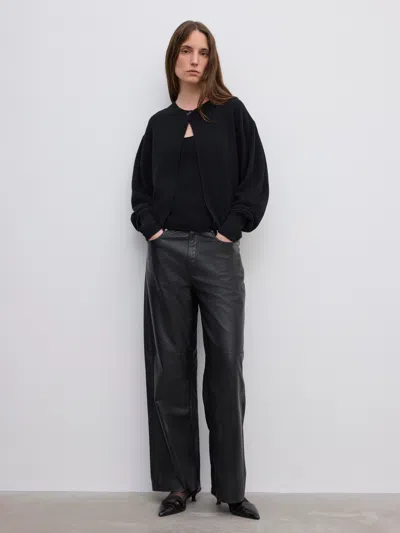 House Of Dagmar Single Btn Cardigan In Black