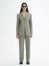 House Of Dagmar Single Button Blazer In Stone Grey