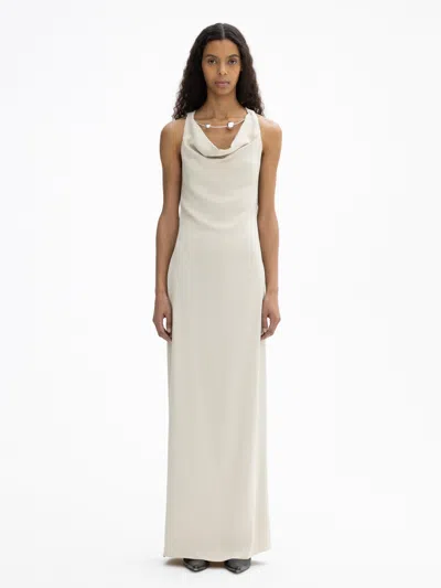 House Of Dagmar Sphere Dress In Pearl Grey