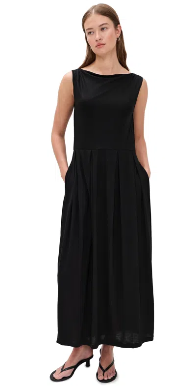 House Of Dagmar Square Neck Dress Black