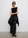 House Of Dagmar Square Neck Top In Black