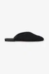 House Of Dagmar Square Toe Slip Ins In Black