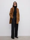 House Of Dagmar Suede Jacket In Brown
