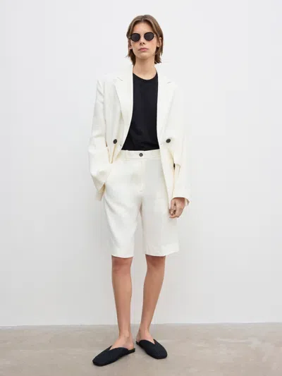 House Of Dagmar Tailored Shorts In White