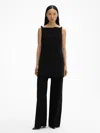House Of Dagmar Tailored Squared Top In Black