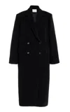House Of Dagmar Tailored Wool-blend Coat In Black