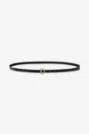 House Of Dagmar Thin Dagmar Belt In Black,gold