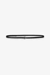 House Of Dagmar Thin Dagmar Belt In Black,silver