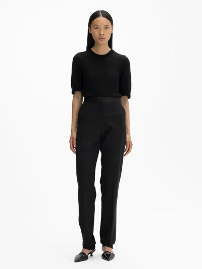 House Of Dagmar Tuxedo Trousers In Black